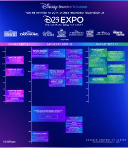 Disney Branded Television - D23 Schedule